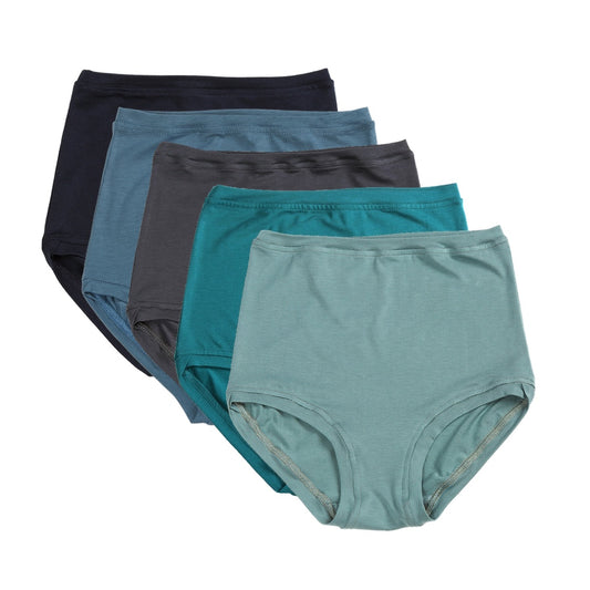 Lot de 5 pantalons taille haute ~ Blues 