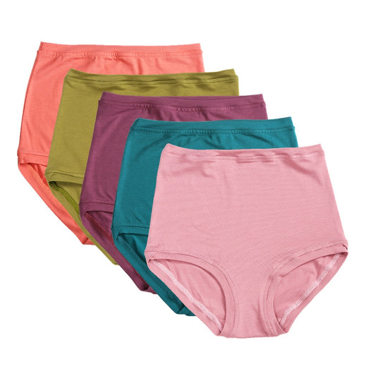 Pack of 5 High Rise Pants ~ Colour Pop