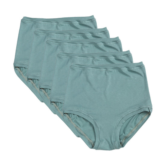 Lot de 5 pantalons taille haute ~ Sage 