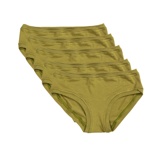 Lot de 5 pantalons taille basse ~ Olive 