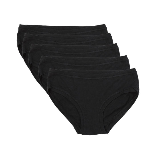 Lot de 5 pantalons taille basse ~ Bambou noir 