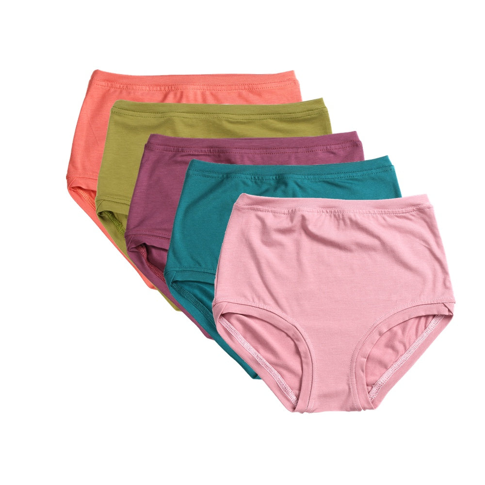 Pack of 5 Mid Rise Pants ~ Colour Pop