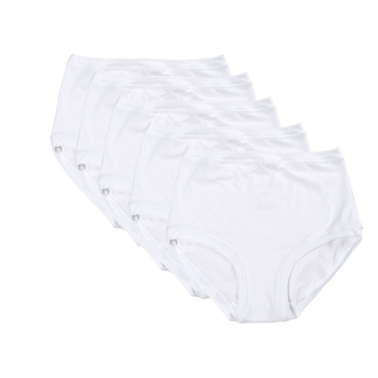 Lot de 5 pantalons taille mi-haute ~ Blanc 