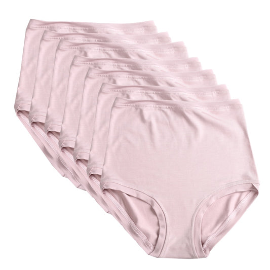 Lot de 7 pantalons taille haute ~ Rose poudré