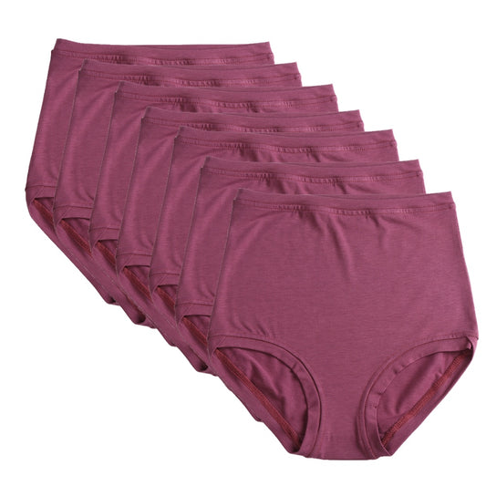 Lot de 7 pantalons taille haute ~ Vieux rose