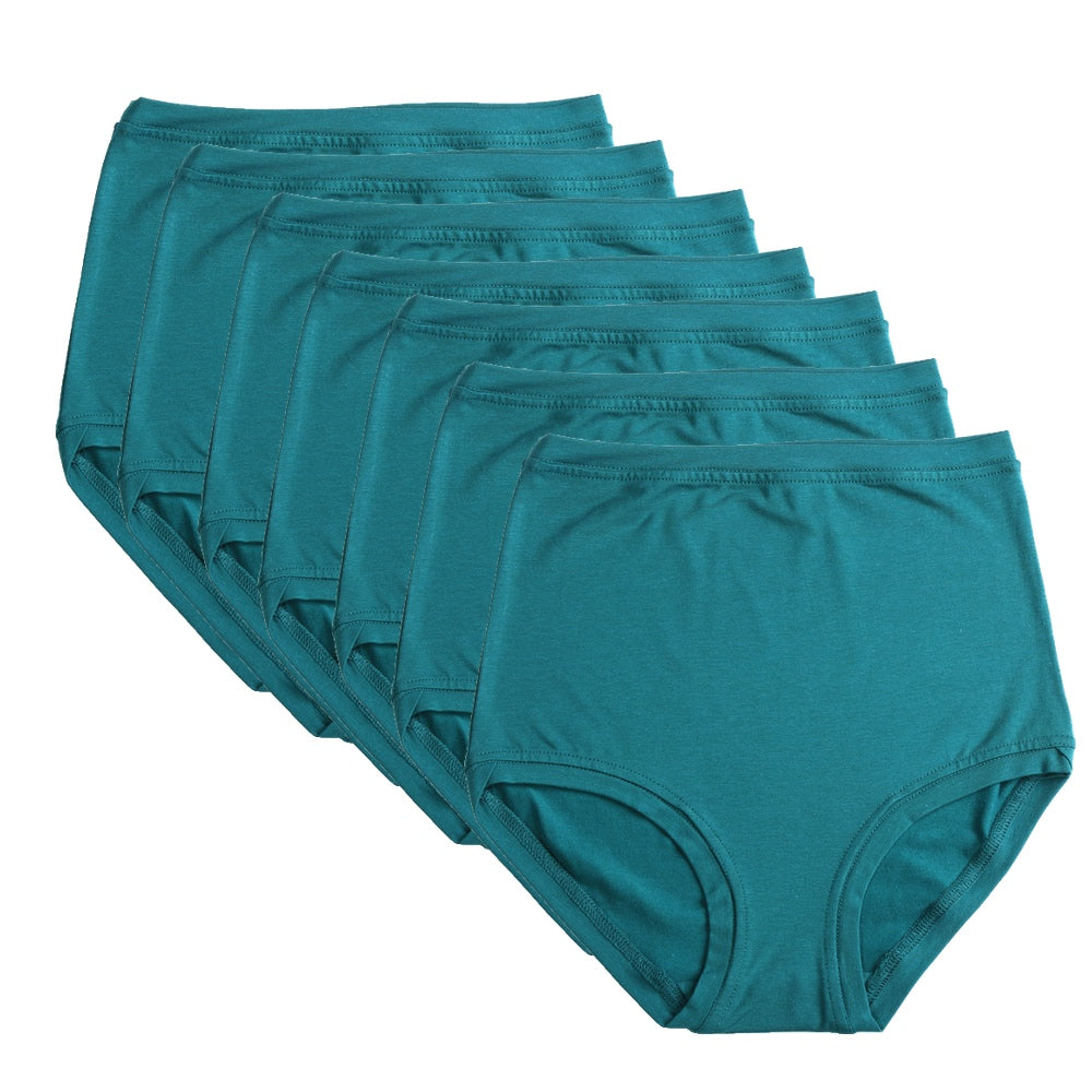 Pack of 7 High Rise Pants ~ Teal