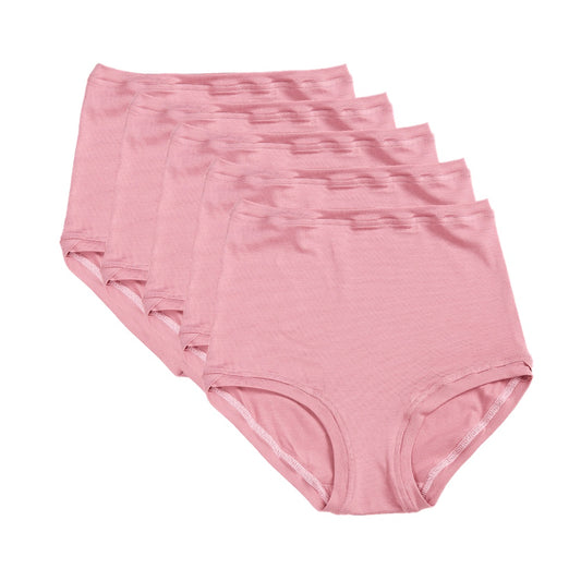 Pack of 5 High Rise Pants ~ Antique Pink