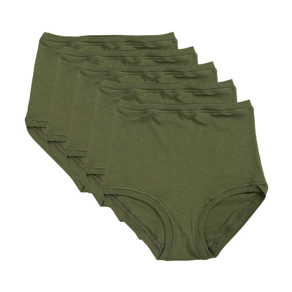 Pack of 5 High Rise Pants ~ Khaki