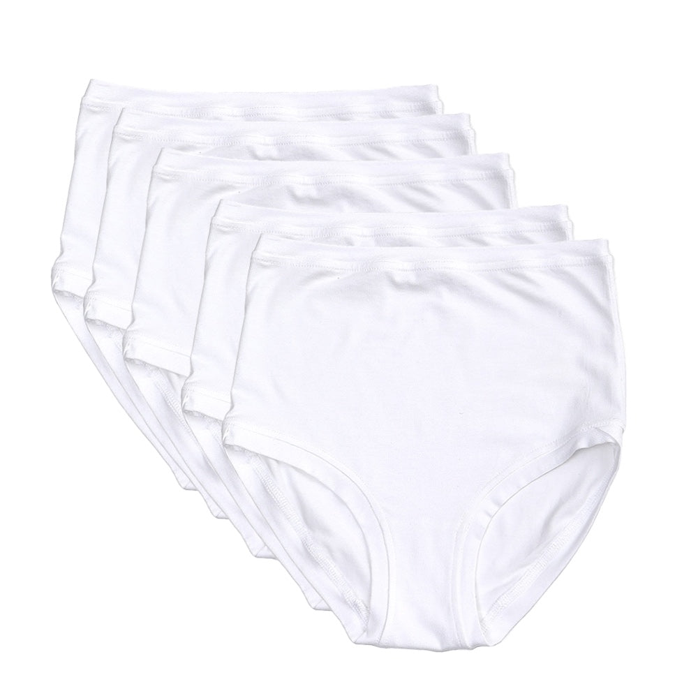 Pack of 5 High Rise Pants ~ White