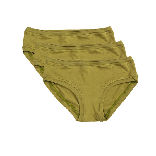 Lot de 3 pantalons taille basse ~ Olive 