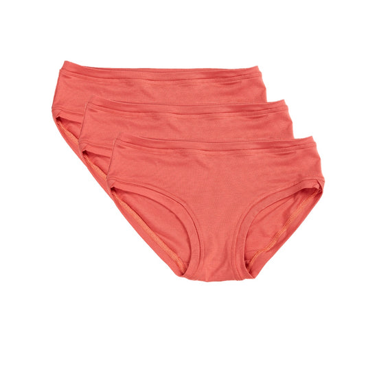 Lot de 3 pantalons taille basse ~ Terracotta 