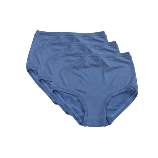 Lot de 3 pantalons taille mi-haute ~ Indigo 